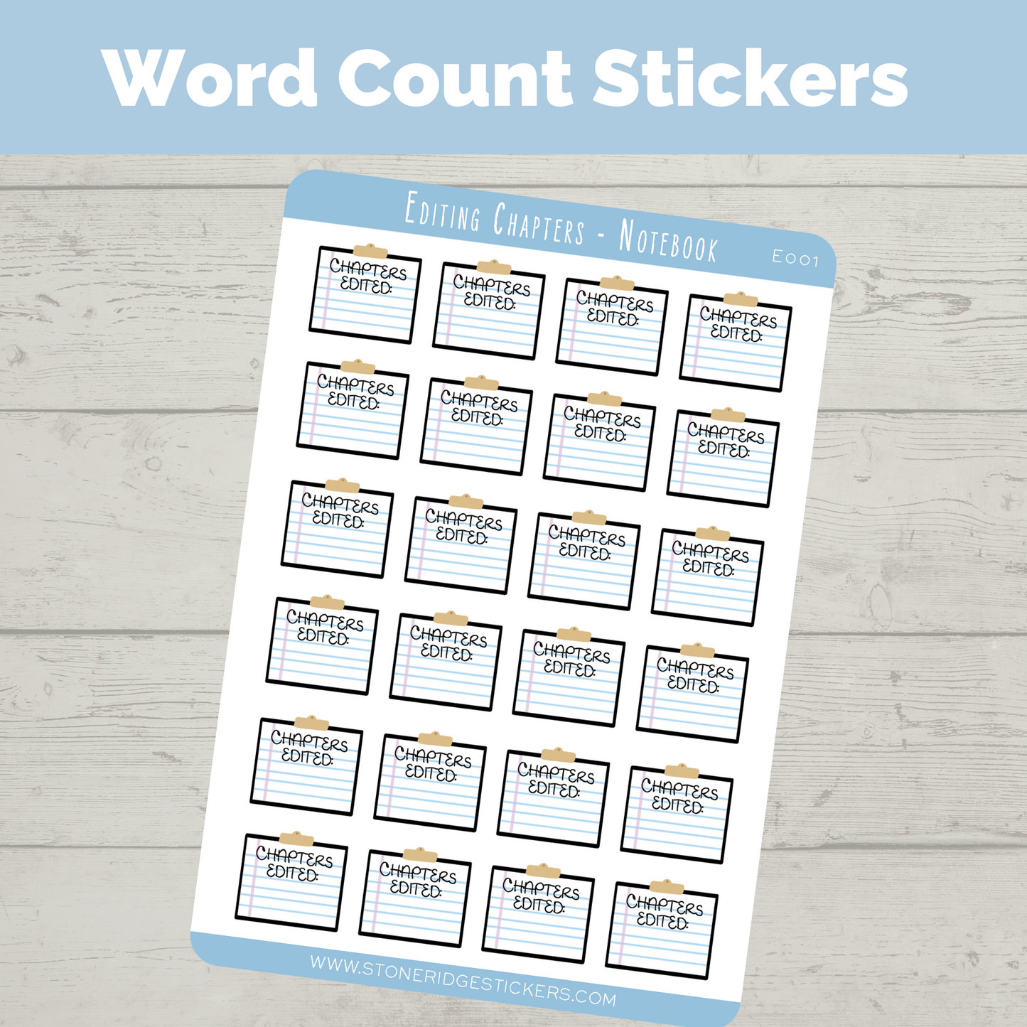 Editing Tracker Sticker - Notepad
