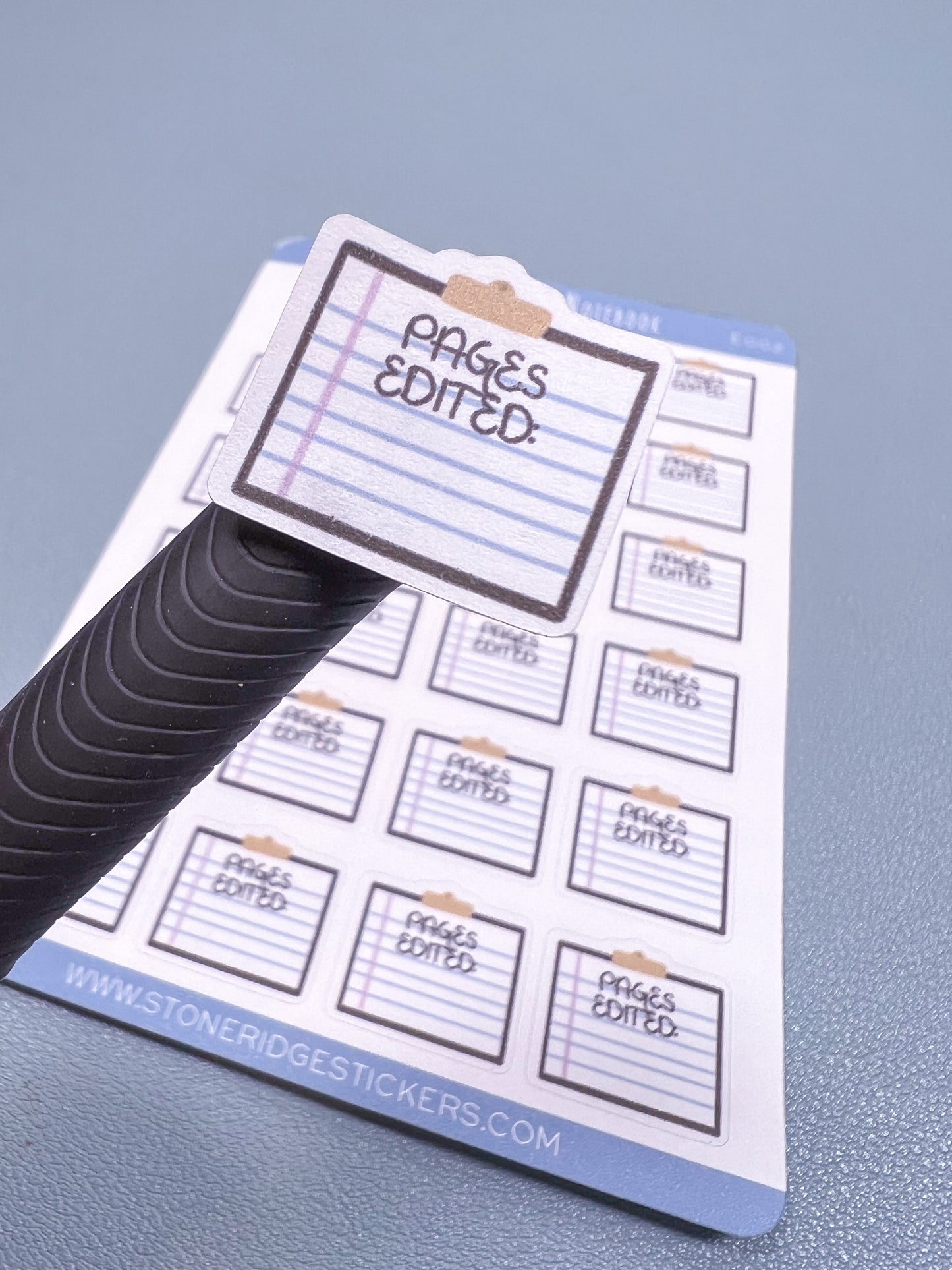 Editing Tracker Sticker - Notepad