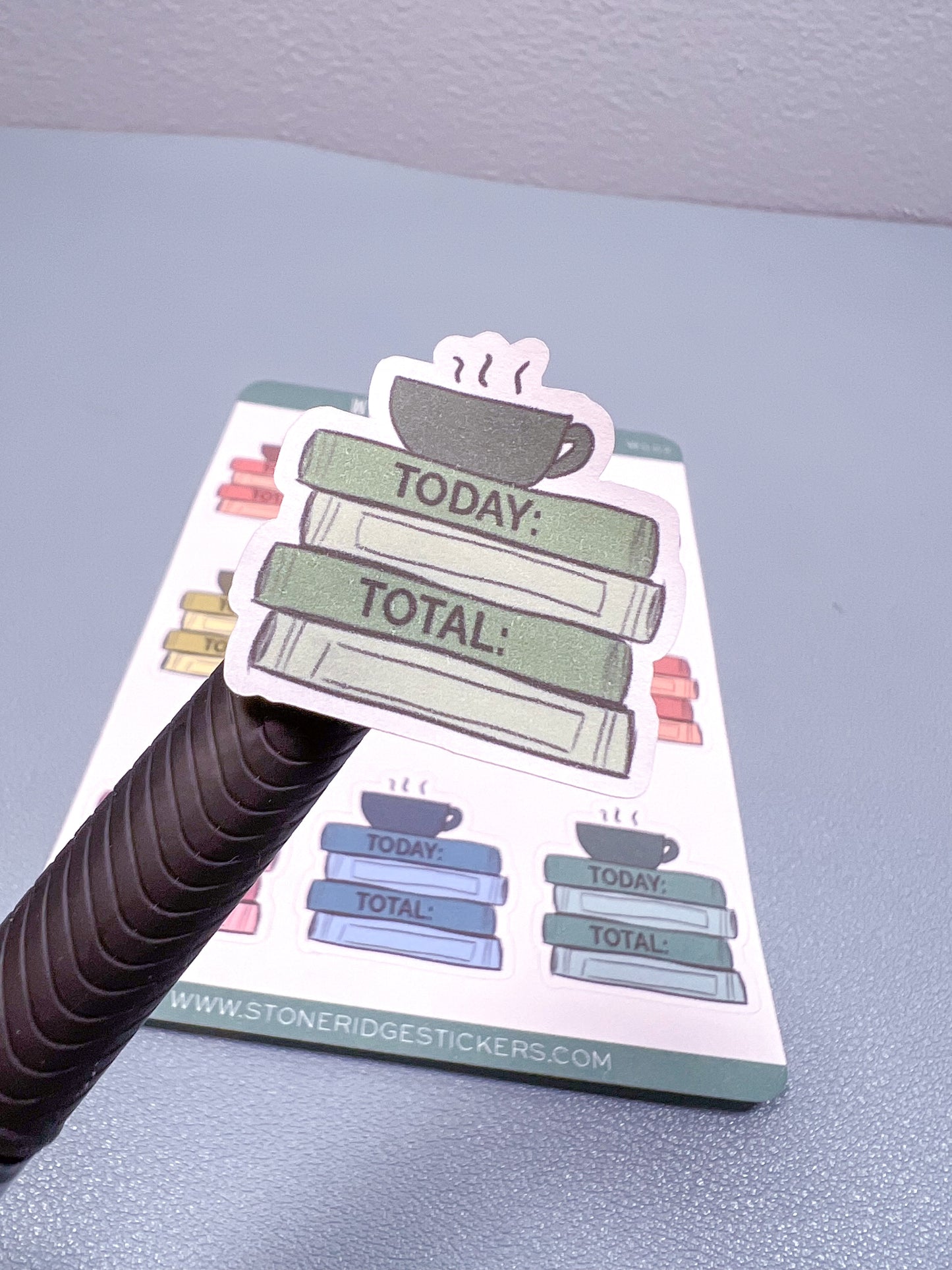 Word Count Writing Sticker - Book Stack