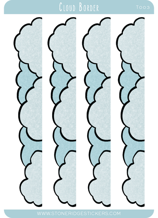 Cloud Border Sticker Sheet