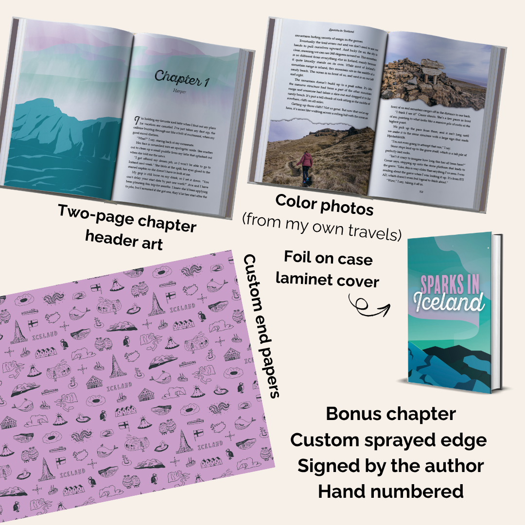 Annotated Deluxe Hardcover: Sparks in Iceland - Friends to Lovers *signed*