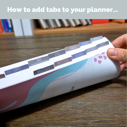 Monthly Planner Tab Stickers