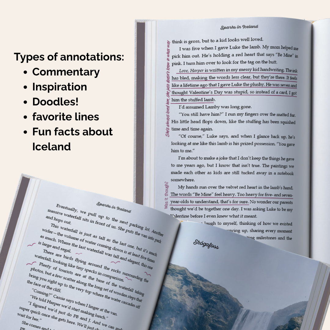 Annotated Deluxe Hardcover: Sparks in Iceland - Friends to Lovers *signed*