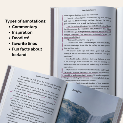 Annotated Deluxe Hardcover: Sparks in Iceland - Friends to Lovers *signed*