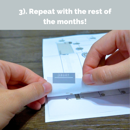Monthly Planner Tab Stickers