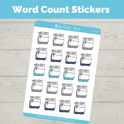 Word Count Writing Sticker - Gift