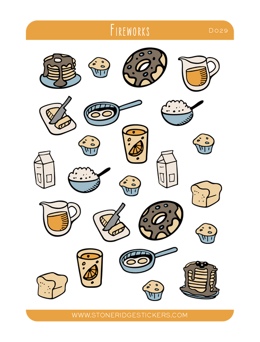 Breakfast Sticker Sheet