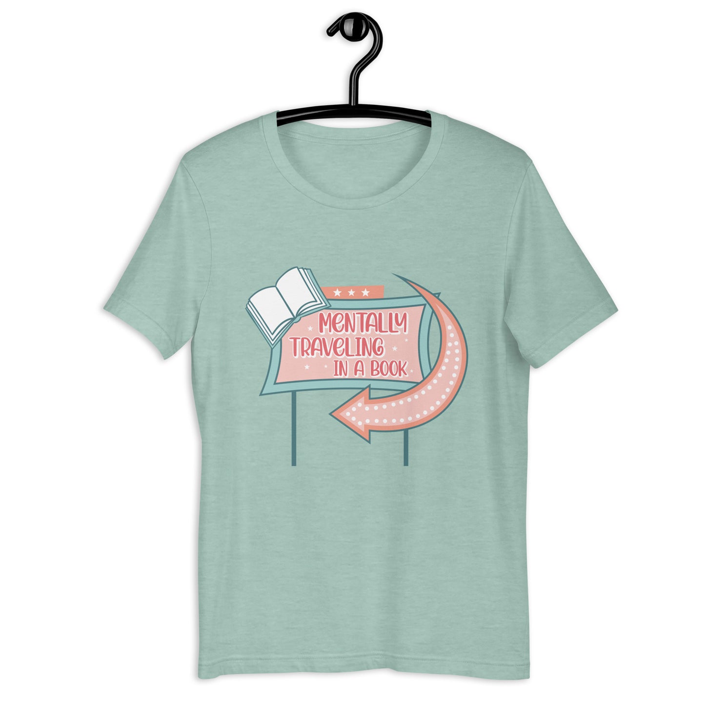 Mentally Traveling in a Book - Unisex t-shirt