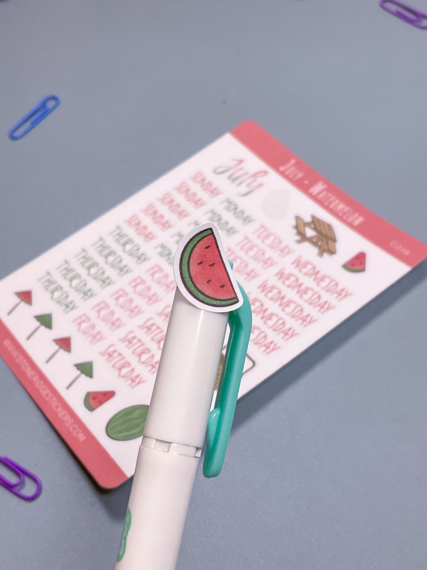 July - Watermelon Sticker Sheet