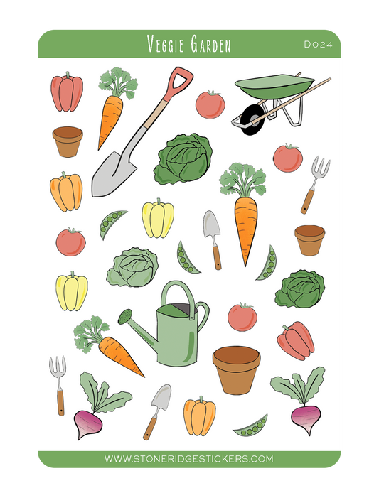 Veggie Garden Sticker Sheet